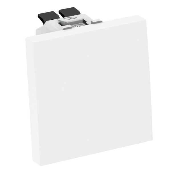 Переключатель кнопочный одноклавишный 10А 250В, 1 модуль Modul45, 45х45 мм белый - фото 1 - id-p109150326