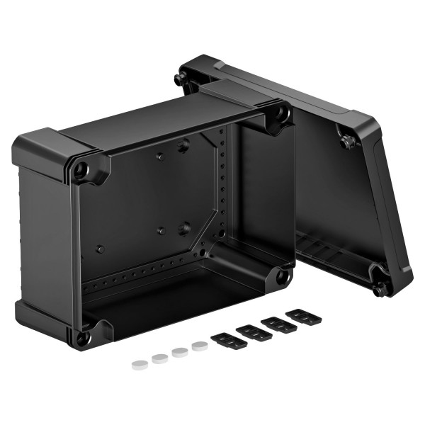 Распределительная коробка X25C, IP 67, 286x202x126 мм, черная, сплошная стенка, фото 1