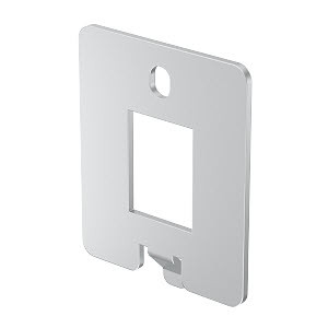 Суппорт для UDHOME-ONE для 1 разъема RJ45 тип A (20,1х14,8 мм) нержавеющая сталь
