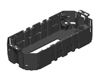 Монтажная коробка GB2 BL с большим отверстием 165x76x36 мм (полиамид,черный)