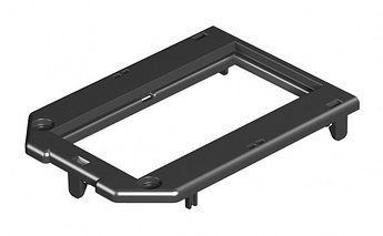 Накладка монтажной коробки GB2/3 2xModul45 104x76 мм (полиамид,черный)