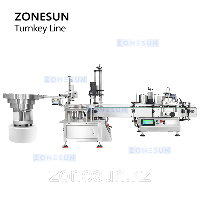 ZONESUN ZS-AFCL2 АВТОМАТИЧЕСКАЯ ПРОИЗВОДСТВЕННАЯ ЛИНИЯ ДЛЯ РОЗЛИВА И УКУПОРКИ КРУГЛЫХ БУТЫЛОК - фото 6 - id-p109159739