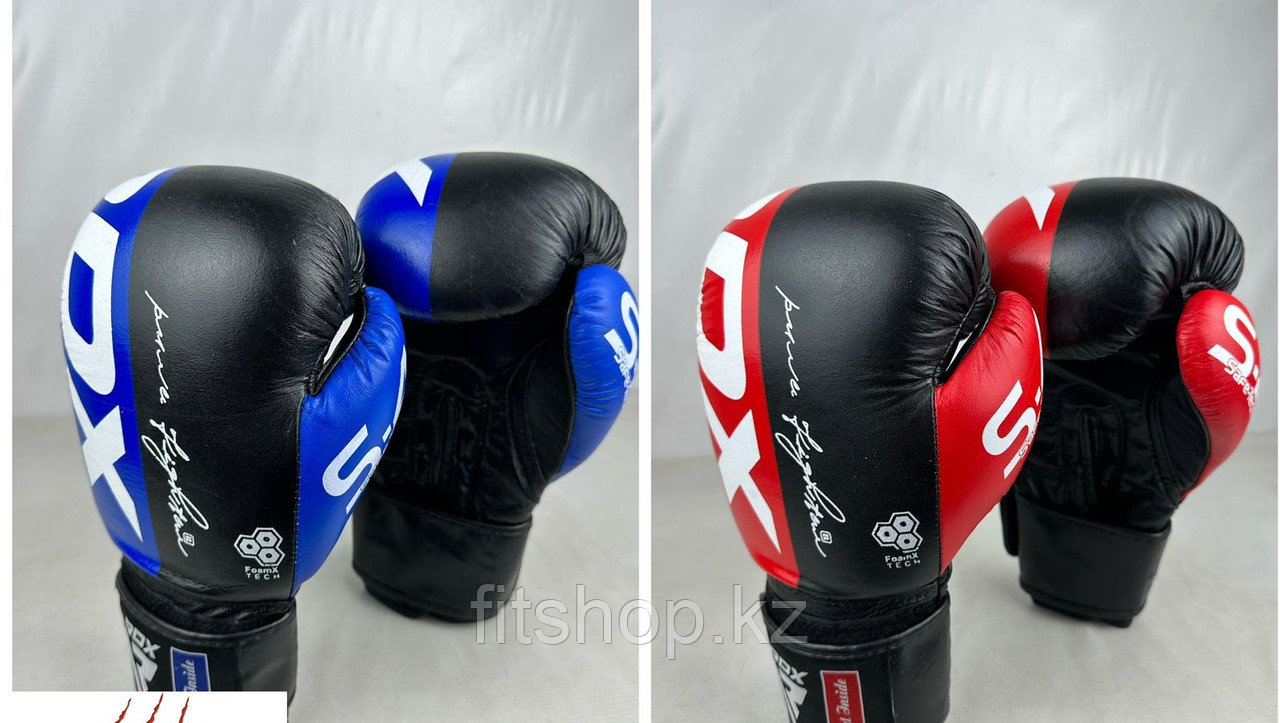 Боксерские перчатки RDX синие ,красные Красный, 12
