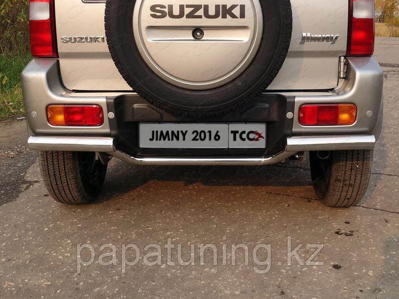 Защита задняя 42,4/60,3 мм ТСС для Suzuki Jimny 2012-2018 - фото 2 - id-p108730573