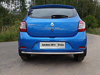 Защита задняя нижняя 42,4мм ТСС для Renault Sandero (5S) 2014-2018