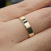 Обручальное кольцо 2.60 гр, размер 16.5, Желтое золото 585 проба, фото 10