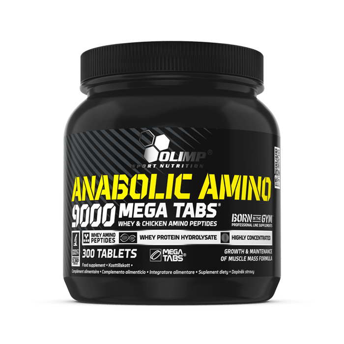 Anabolic Amino 9000 mega tabs, 300 tabs, Olimp Nutrition - фото 1 - id-p77741998