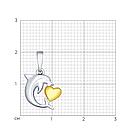 Подвеска из золочёного серебра SOKOLOV 94031897 покрыто  родием, фото 3