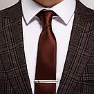 Стильный зажим для галстука из серебра с позолотой SOKOLOV 93090001 позолота, фото 5