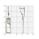 Серьги из серебра с перламутром SOKOLOV 94023509 покрыто  родием с английским замком, фото 3