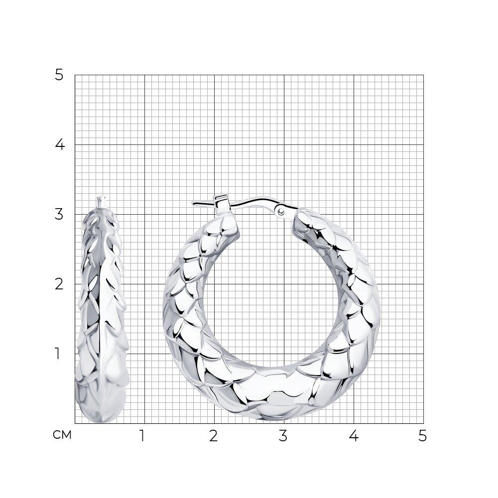 Серьги из серебра Diamant 94-120-01833-1 покрыто родием коллекц. Mistic - фото 4 - id-p106480860