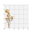 Брошь из золочёного серебра с бриллиантами SOKOLOV 87040001 позолота, фото 3