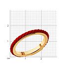 Кольцо из серебра Diamant 93-110-01986-1 позолота, фото 3