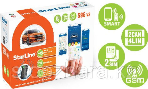 Автосигнализация SL S96 V2 ВТ 2CAN+4LIN GSM