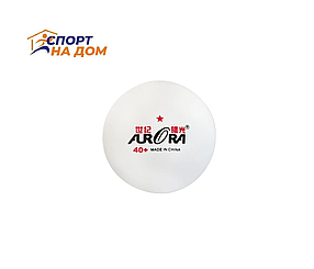 Мяч для настольного тенниса AURORA 40+ (цвет белый)