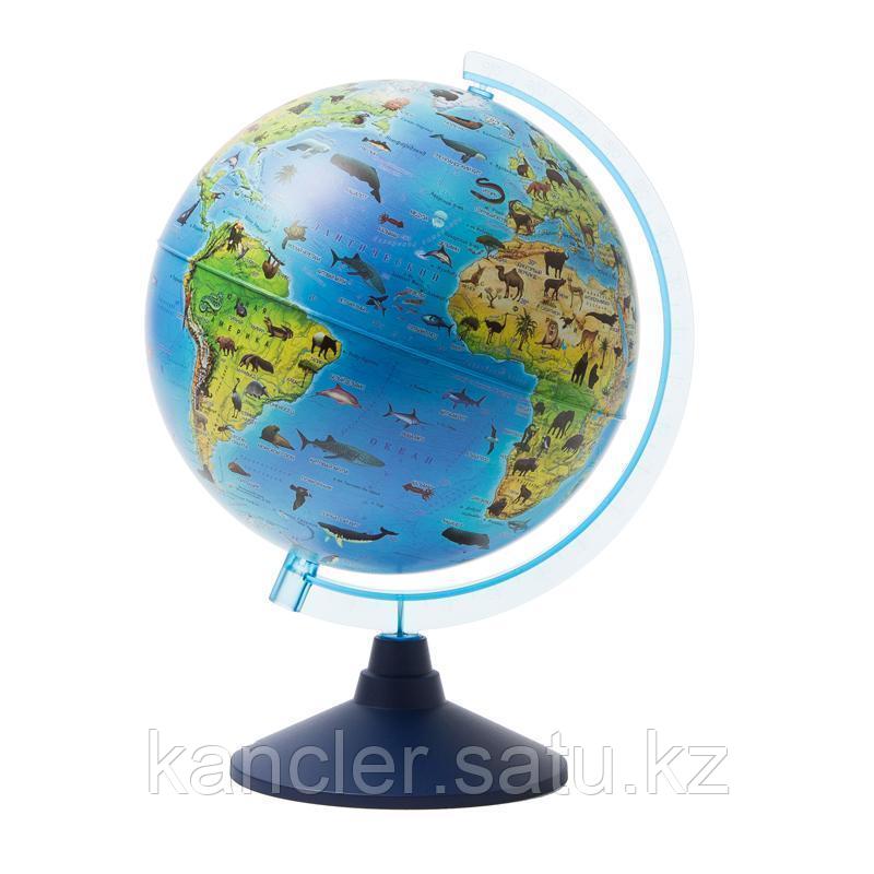 Глобус зоогеографический Globen, 25см, на круглой подставке Ке012500269
