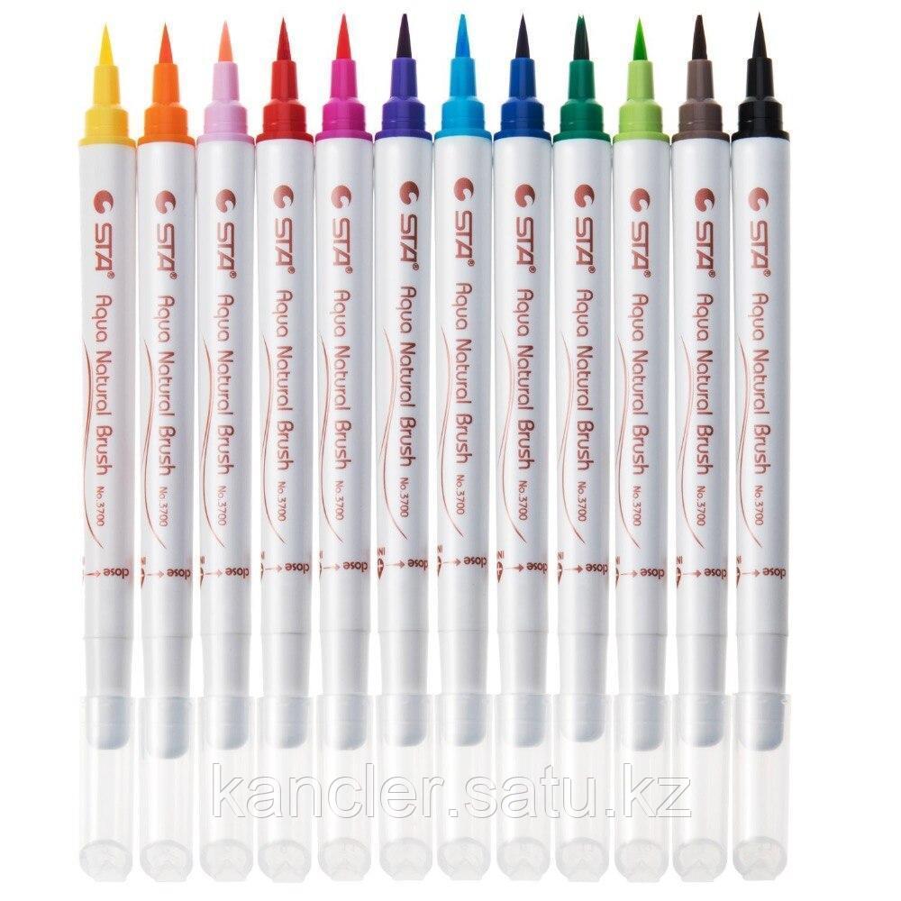 Фломастеры двухсторонние TongDi Color Pen 24 цветов в пластиковом пенале