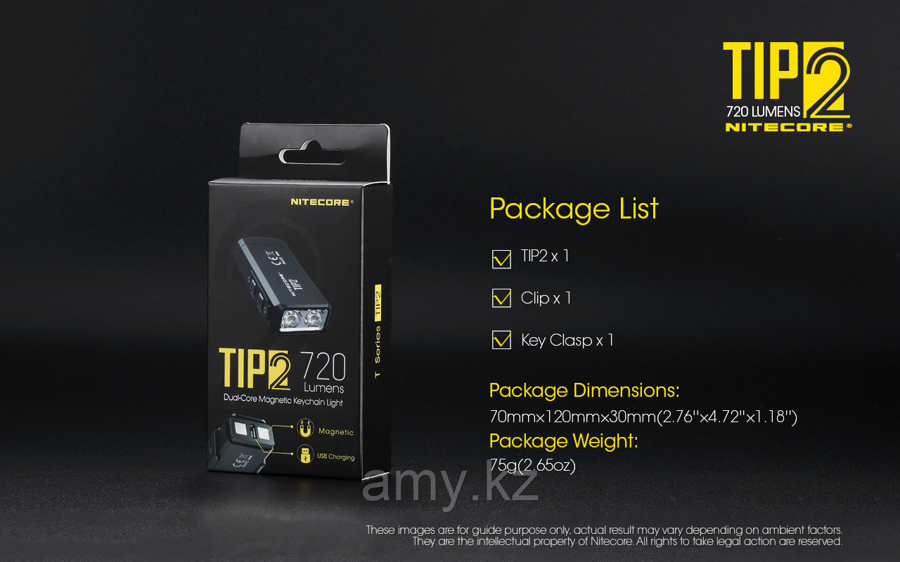 Nitecore TIP2 720 люмен USB - фото 1 - id-p109166258