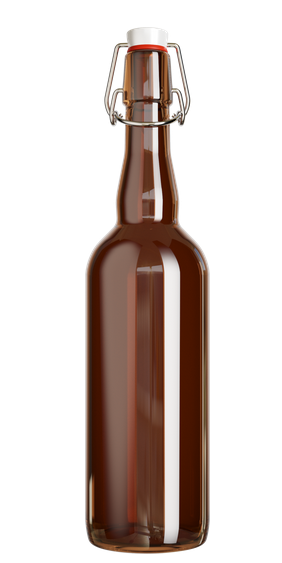 Бутылки с бугельной пробкой, 0,75 л, коричневое стекло - фото 1 - id-p109166348