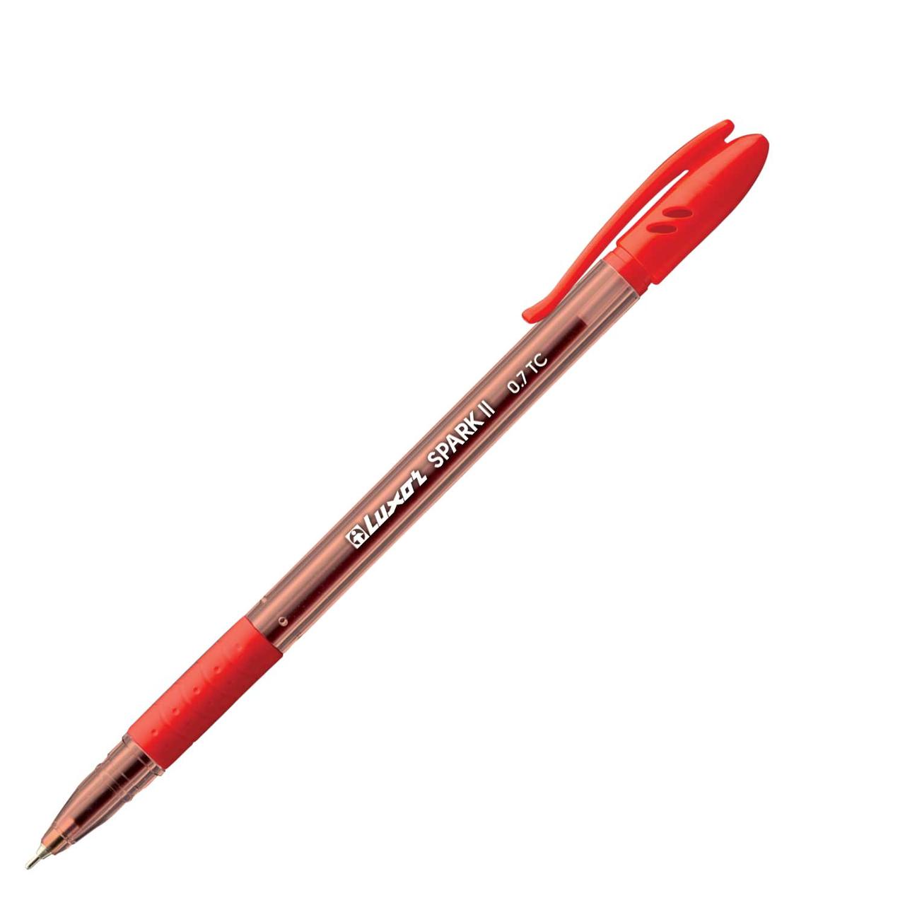 Ручка шариковая LUXOR "Spark ||", 0.7, красная