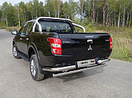 Защита задняя (уголки) 76,1 мм ТСС для Mitsubishi L200 2015-2018