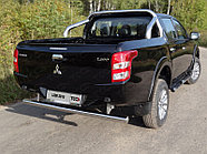 Защита задняя (центральная) 76,1 мм ТСС для Mitsubishi L200 2015-2018