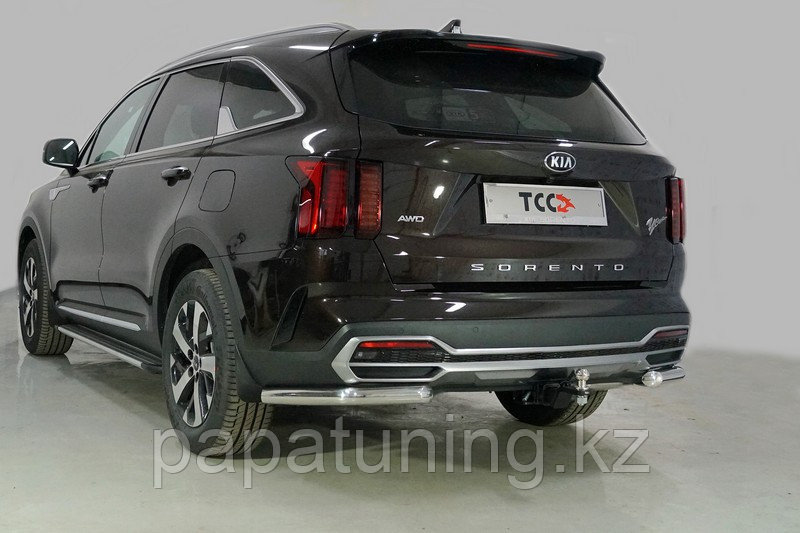 Защита задняя (уголки) 60,3 мм ТСС для Kia Sorento 2020-, фото 1