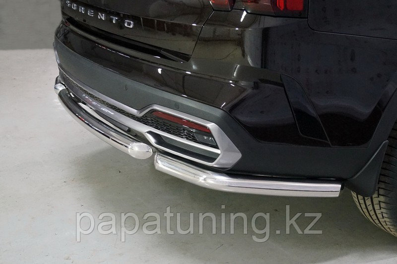 Защита задняя (короткая) 60,3 мм ТСС для Kia Sorento 2020-