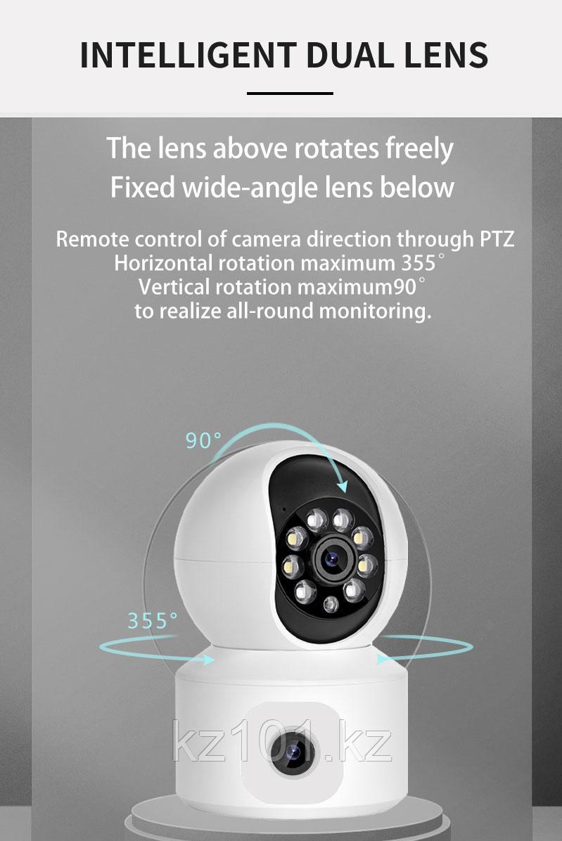 WIFI Ip камера с двойным объективом 4 Мp, модель R-11 - фото 4 - id-p109167019