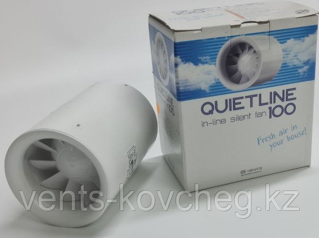 Купить Вентилятор канальный бесшумный Вентс Квайтлайн 100 Желдеткіш ...