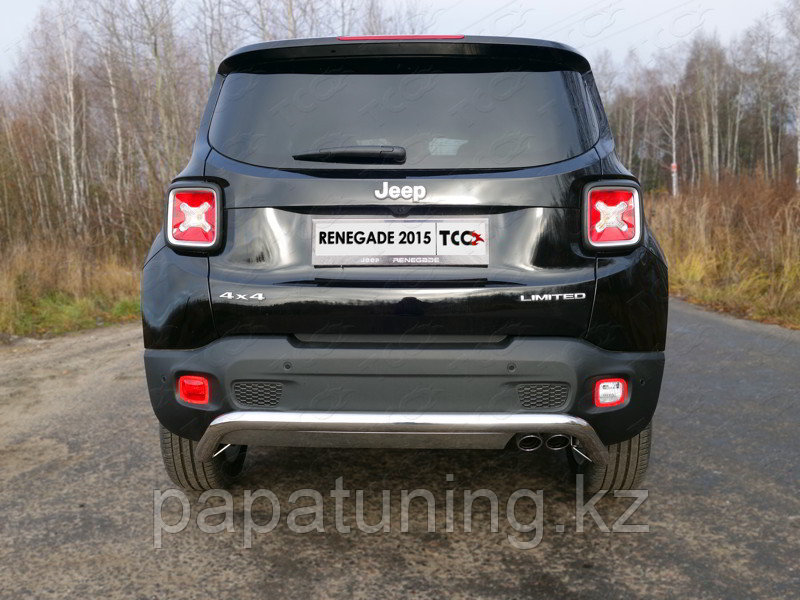 Защита задняя 60,3 мм ТСС для Jeep Renegade 4WD 2015- - фото 1 - id-p108730342