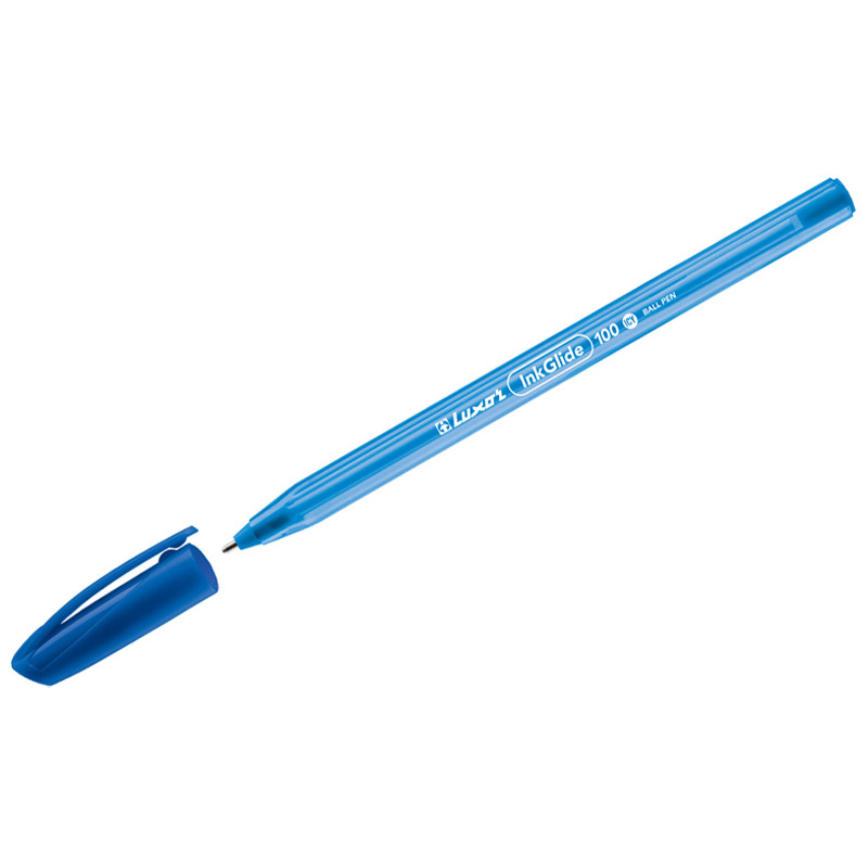 Ручка шариковая Luxor "InkGlide ICY", синяя