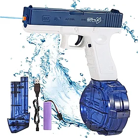 Аккумуляторный водяный пистолет Glock синий
