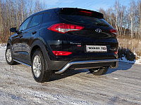 Защита задняя (кенгурин) 60,3 мм ТСС для Hyundai Tucson 2015-2018