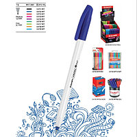 Ручка шариковая Luxor "InkGlide White", синяя
