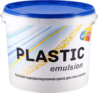 Водоэмульсионная краска PLASTIC 25 кг (протирающаяся)