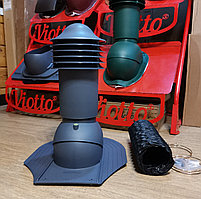 Труба вентиляционная для мягкой кровли при монтаже 110х550 мм, 7024