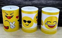 171629 Копилка жестяная,дизайн Смайлики;15*22 см (24шт), / 4870220067406