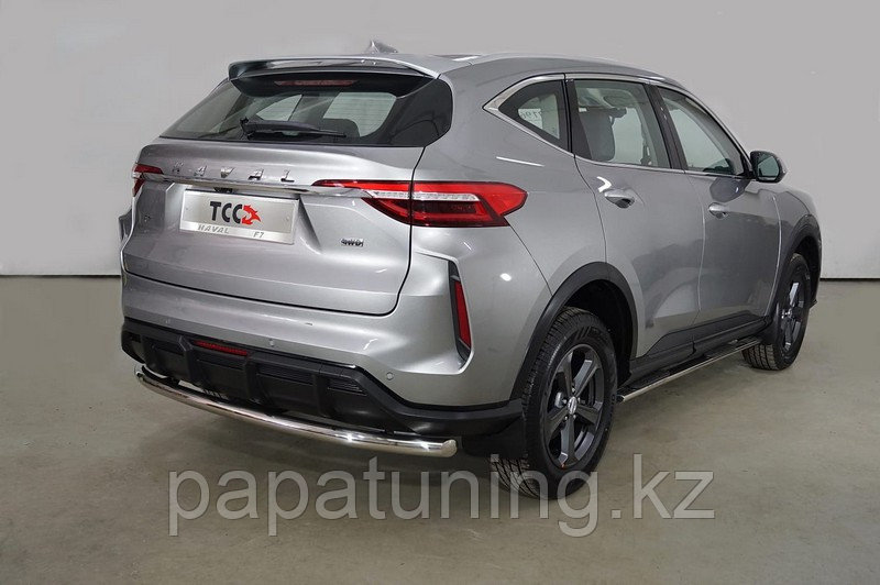 Защита задняя 60,3 мм ТСС для HAVAL F7 4WD 2022-
