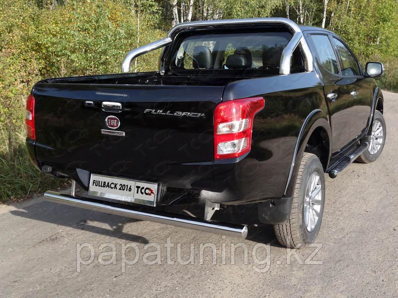 Защита задняя (центральная) 76,1 мм (без заднего бампера) ТСС для Fiat Fullback 2016-, фото 1