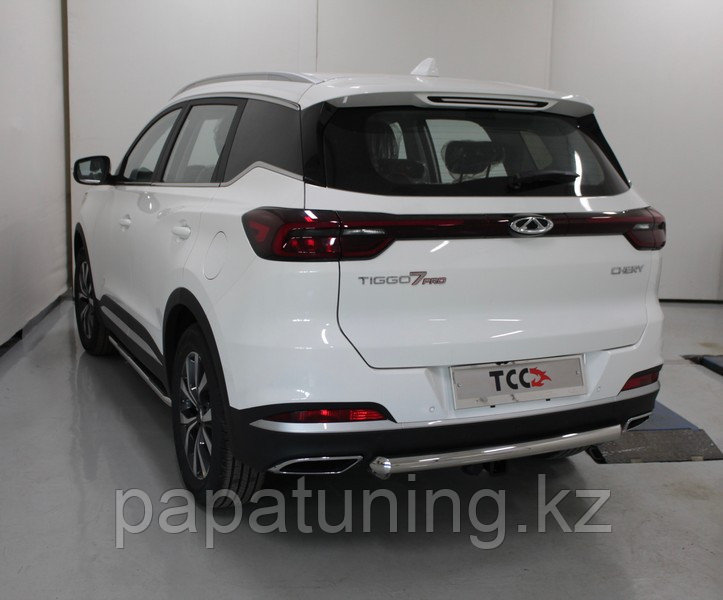 Защита задняя 60,3 мм ТСС для Chery Tiggo 7 PRO 2WD 2020-, фото 1
