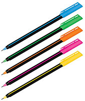 Ручка шариковая Luxor "Stick Soft Touch", ассорти