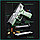 Пистолет "Glock 18"  Глок (Green) с мягкими пульками, фото 4
