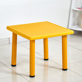 Детский стол пластиковый квадратный РУБИК HD401 желтый