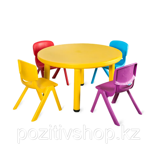 Детский стол пластиковый круглый