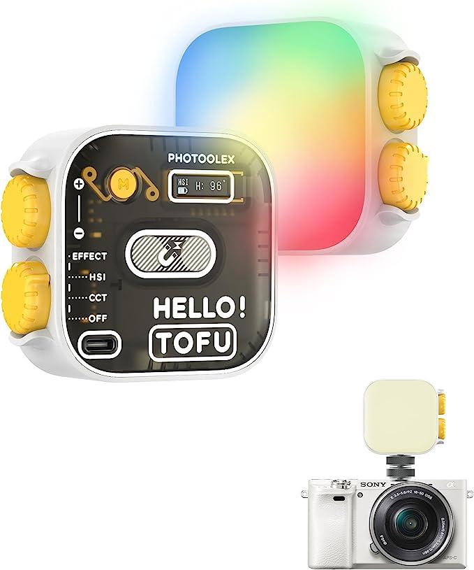 Портативная мини-светодиодная лампа RGB для видеосъемки, полноцветное освещение для фотосъемки на 360 ° - фото 1 - id-p109183079