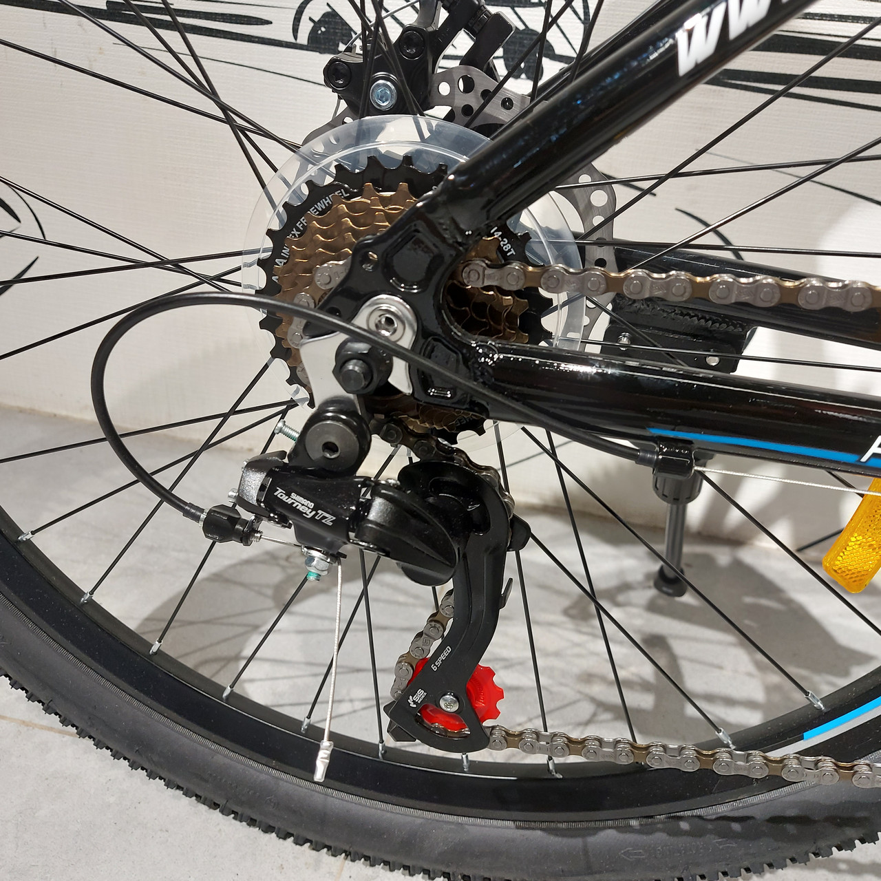Горный облегченный Велосипед "DtFly" Storm. 26" колеса. 17" рама алюминиевая. MTB. Скоростной. Черный. - фото 4 - id-p109181157