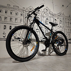 Горный облегченный Велосипед "DtFly" Storm. 26" колеса. 17" рама алюминиевая. MTB. Скоростной. Черный.