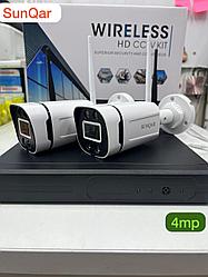Беспроводной сетевой видеорегистратор с 8 камерами 4 Mp - комплект NVR WiFi - 5G