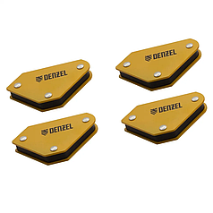 Набор из 4 магнитных фиксаторов для сварочных работ// Denzel